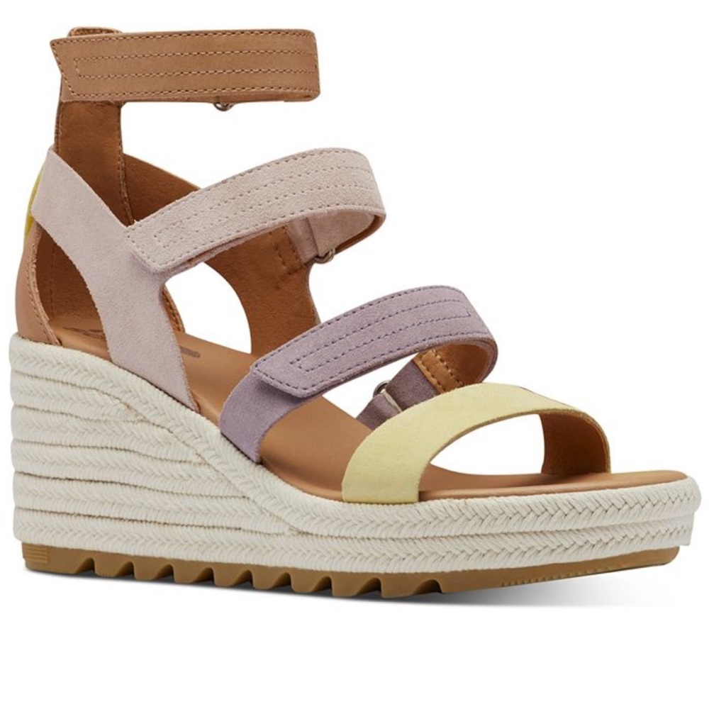Sorel Cameron Multicolor Espadrille Wedge Sandal’s Women’s Size 7